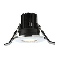 tierra 11w cob led natural white fire rated dimmable downlight chrome  ...