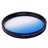 TIANYA 67mm Circular Graduated Blue Filter for Nikon D7100 D7000 18-105 18-140 Canon 700D 600D 18-135