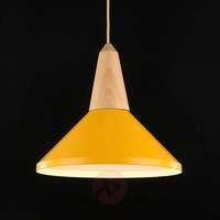 Timeless, attractive hanging light Trottola yellow