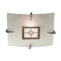 Tiffany 1 Lamp Flush Diamond Antique Brass Ceiling Light