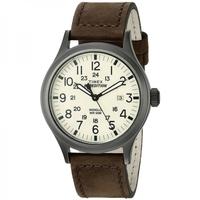 Timex T49963 Expedition Scout Watch with Brown Leather Strap