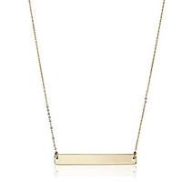 Tiny Sparkle Gold Bar Drop Pendant Necklaces Lariat Y Necklaces JewelryWedding Party