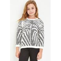 tiger stripe patterned sweater kids