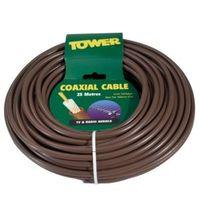 time coaxial cable brown 25m