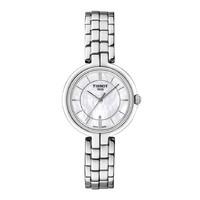 Tissot Flamingo ladies\' mother of pearl dial stainless steel bracelet watch