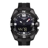 tissot t touch solar expert mens black strap watch