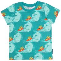 Tiger Print Kids T-shirt - Turquoise quality kids boys girls