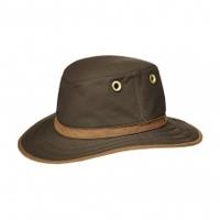 Tilley Outback Waxed Cotton Hat, Olive, 7.1/4