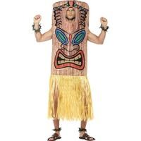 Tiki Totem Costume With Skirt Wrist & Ankle Cuffs