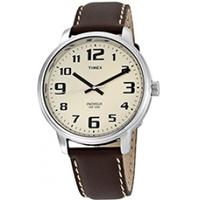 Timex Original T28201 PF Men\'s Analog Quartz Watch with Brown Leather Strap