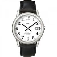 Timex T2H281 Mens Easy Reader Watch with Date Black/Silver