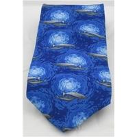 Tie Rack blue dolphin print tie