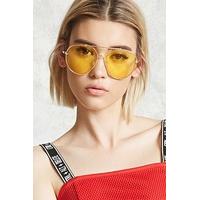 Tinted Aviator Sunglasses