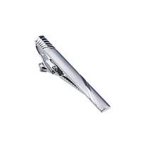 Tie Clip For Groomsmen Men\'s Silver Metal Tiepin With Box Christmas Gifts