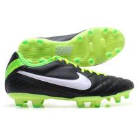 Tiempo Natural IV LTR FG Football Boots Black/White/Electric Green