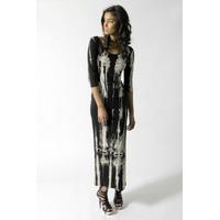 tie dye print maxi dress