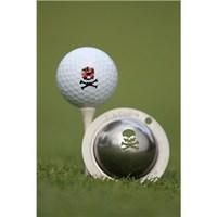 tin cup ball marker jolly roger