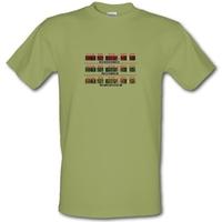 Time Machine Circuits male t-shirt.