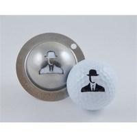 Tin Cup Ball Marker - Spy Game