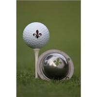 Tin Cup Ball Marker - Fleur De Lis