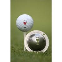 Tin Cup Ball Marker - Bordeaux