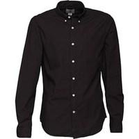 Timberland Mens Poplin Long Sleeve Shirt Black