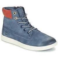 timberland groveton 6in lace with si girlss childrens mid boots in blu ...