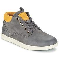 timberland groveton leather chukka boyss childrens mid boots in grey