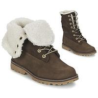 timberland 6 in wp shearling bo boyss childrens mid boots in brown