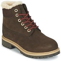 timberland 6 in prmwpshearling boyss childrens mid boots in brown