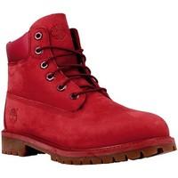 Timberland 6 IN Premium WP Boot Red boys\'s Children\'s Mid Boots in Red