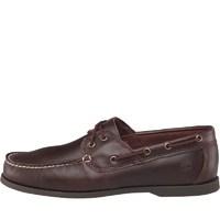 Timberland Mens Cedar Bay Classic 3 Eye Boat Shoes Dark Brown