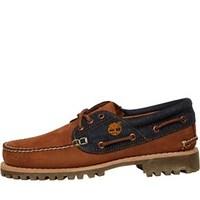 Timberland Mens Authentics 3 Eye Lug Shoes Saddle