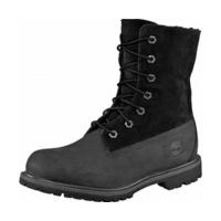 timberland womens authentics waterproof fold down boot black c8149a