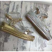 Tiffany Silver Studded Wedges