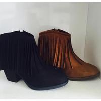 Tia tassel suedette ankle boot