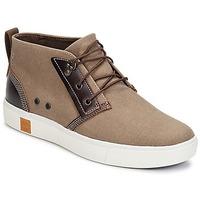 timberland amherst chukka mens shoes high top trainers in brown
