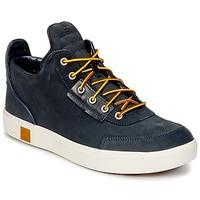 timberland amherst high top chukka mens shoes high top trainers in blu ...