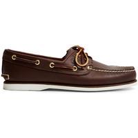 timberland classic boat 2 eye brown mens boat shoes in brown