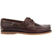 timberland 2eye classic boat brown mens boat shoes in brown