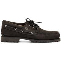 Timberland Authentics 3-Eye Classic Lug Black men\'s Boat Shoes in black