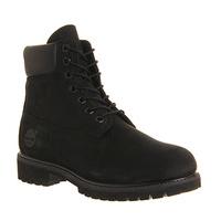 timberland 6 in buck boots black nubuck