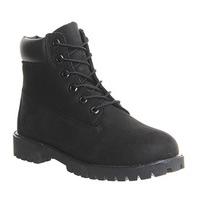 Timberland Juniors 6 Inch Premium Waterproof Boots BLACK NUBUCK
