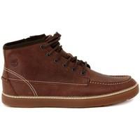 timberland moc toe chukka womens shoes high top trainers in brown