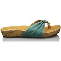 timberland estela womens flip flops sandals shoes in blue