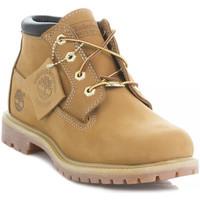 Timberland Womens Wheat Ek Nellie Leather Boots women\'s Mid Boots in brown