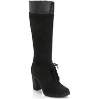timberland womens black glancy tall lace with zip boots womens high bo ...