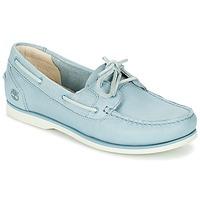 timberland classic boat unlined boat womens boat shoes in blue