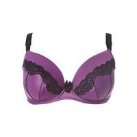 Tilly Purple Modest Plunge Bra, Purple