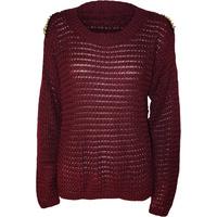 Tia Spike Shoulder Jumper - Wine